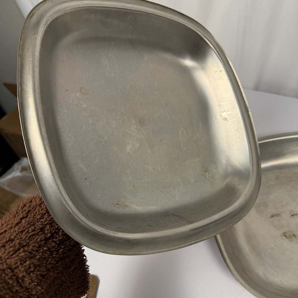 Vintage Bridgeport Copperware 10 Inch Square Skillet with Lid - Picture 6 of 9